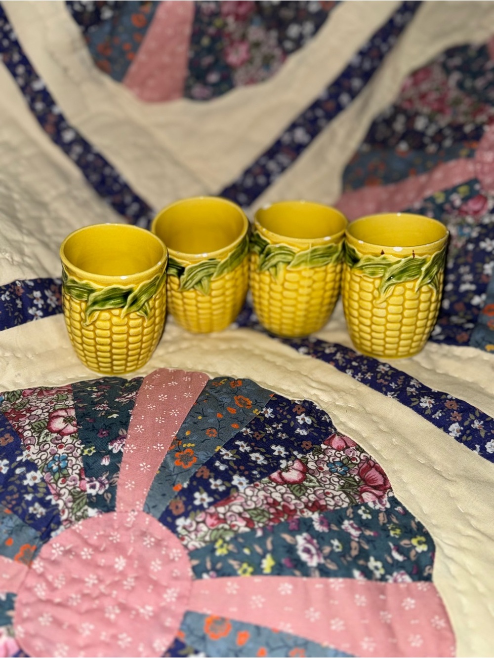 “Corn King” (made in Japan) tumbler cups-set of 4